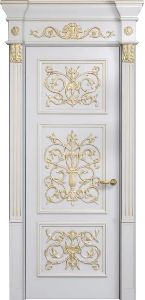 Дверь Серия (Старый город) Модель 107 ДГ белая