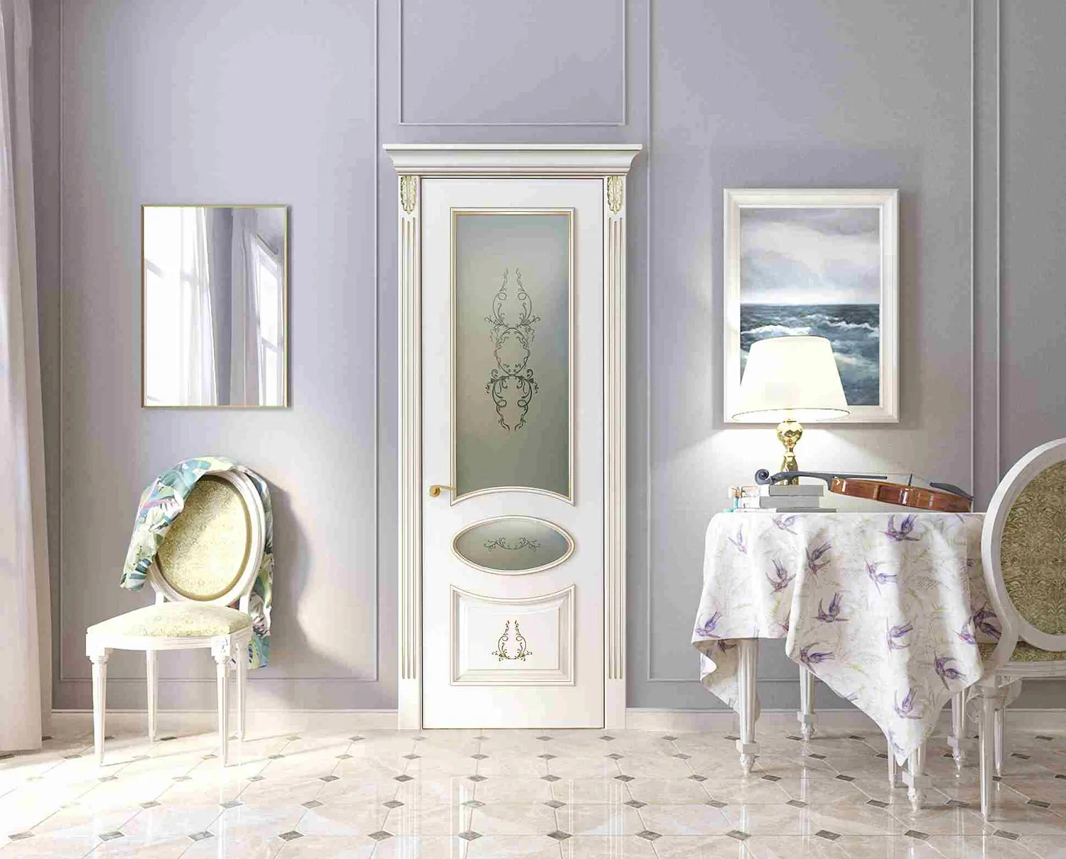 Дверь Серия (Арбат) Л63-А2 эмаль