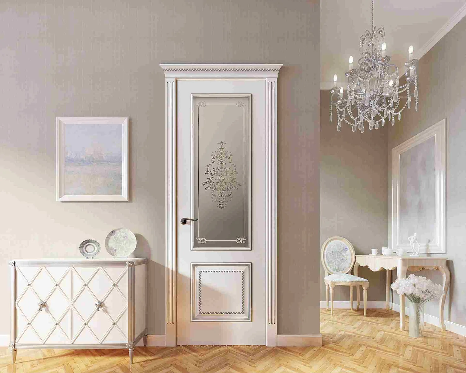 Дверь Серия (Арбат) Л32-Б эмаль