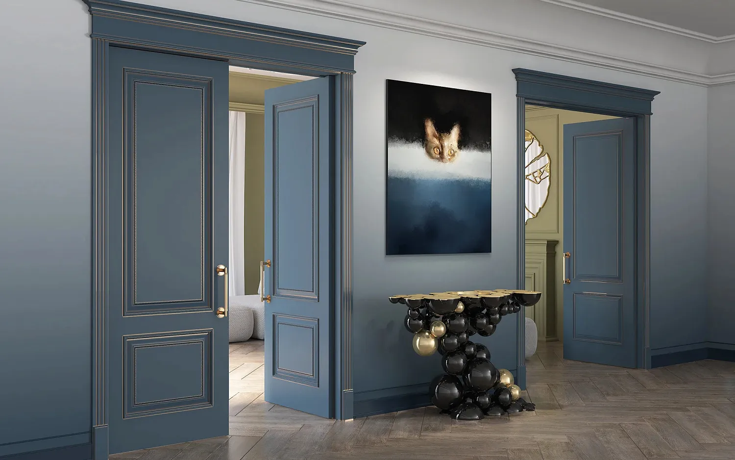 Дверь Серия (Арбат) Л32 эмаль